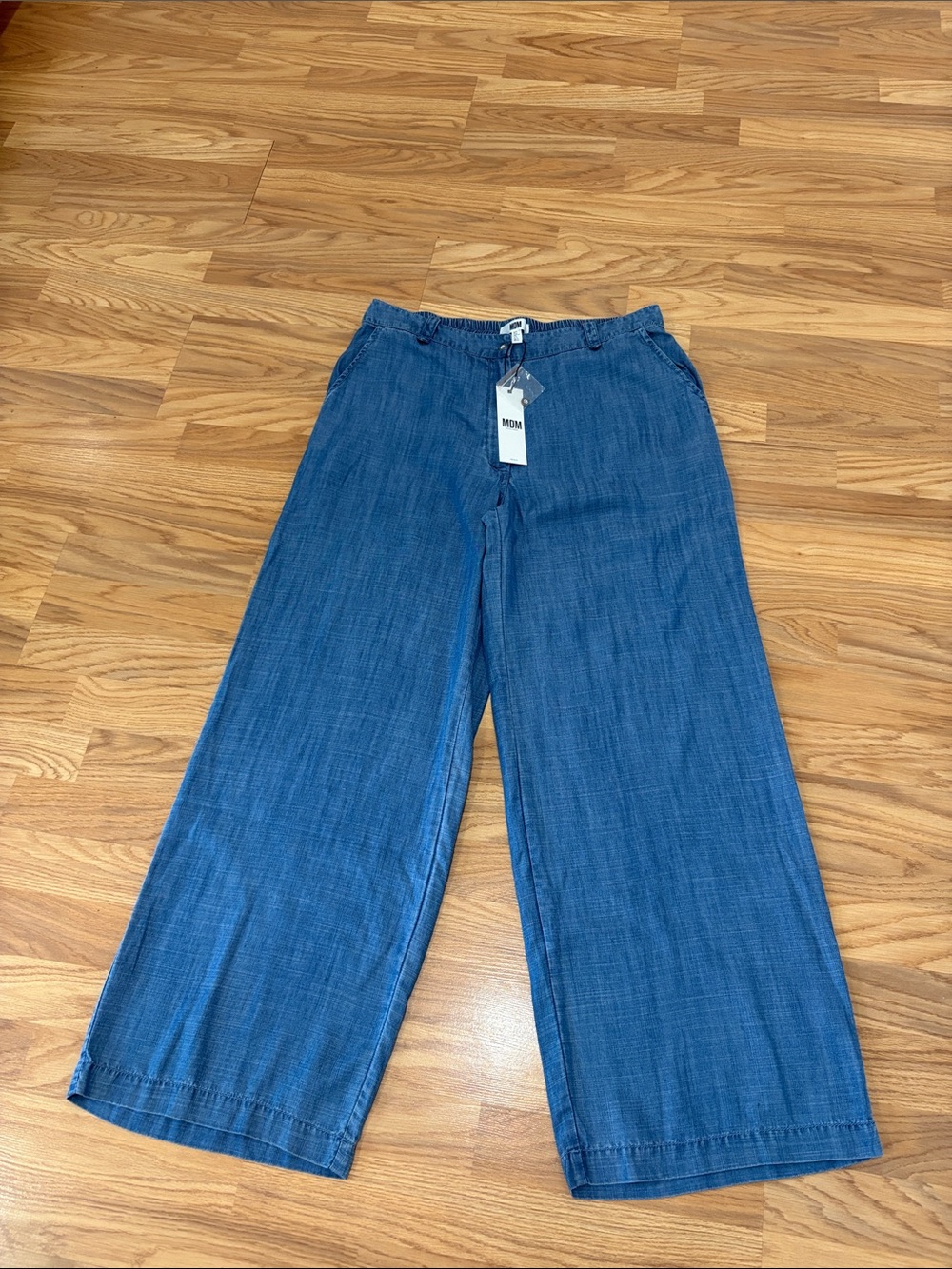 NWT MDM Mango Wide-Leg Jeans in Denim Blue
